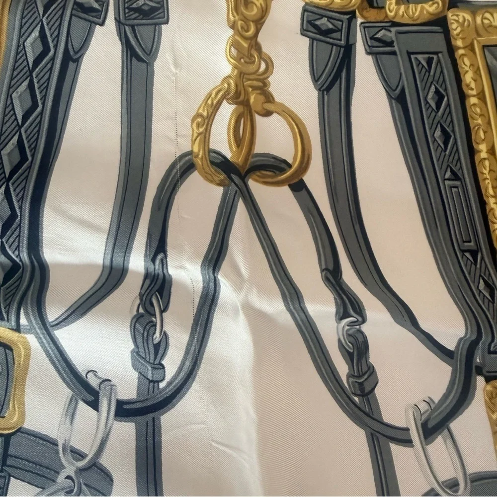 Hermes Brides de Gala 100% Silk Scarf in Blue